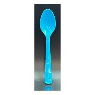 Alpen Reusable Plastic Spoon 20-pack Azure Blue