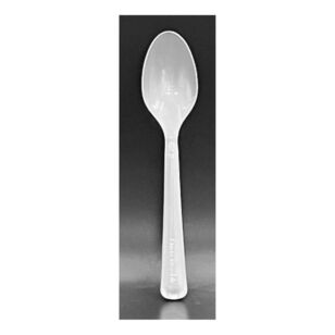 Alpen Reusable Plastic Spoon 20-pack Silver