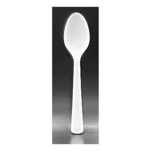 Alpen Reusable Plastic Spoon 20-pack White