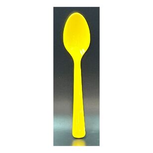 Alpen Reusable Plastic Spoon 20-pack Yellow