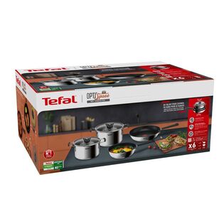 Tefal Opti Space Induction 6 Piece Set Silver