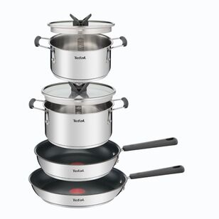 Tefal Opti Space Induction 6 Piece Set Silver