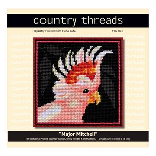 Country Threads Major Mitchell Tapestry Mini Kit Major Mitchell 15 x 15 cm