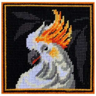 Country Threads White Cockatoo Tapestry Mini Kit White Cockatoo 15 x 15 cm