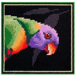 Country Threads Rainbow Lorikeet Tapestry Mini Kit Rainbow Lorikeet 15 x 15 cm