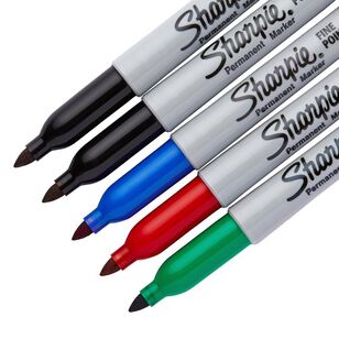 Sharpie 5 Pack Original Permanent Markers Multicoloured 5 Pack