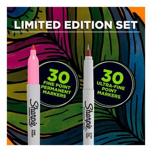 Sharpie Ultra Fine Permanent Marker 60 Pack Multicoloured