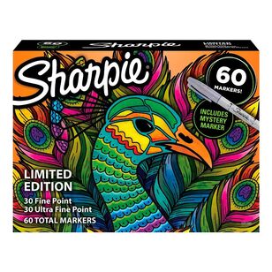 Sharpie Ultra Fine Permanent Marker 60 Pack Multicoloured