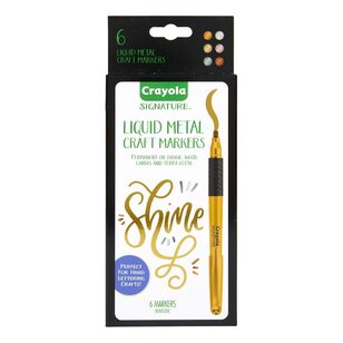 Crayola Signature Liquid Metal Craft Markers Multicoloured