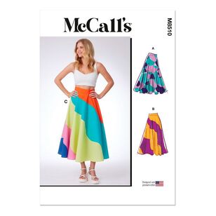 McCall's M8510 Misses' Circle Skirts Pattern White