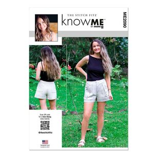 McCall's Know Me 2090 Misses' Shorts and Knit Top Pattern by The Stitch Fitz White