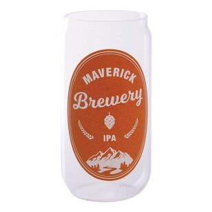 Maverick Beer Can Glasses Clear 14.5 cm