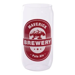 Maverick Beer Can Glasses Clear 14.5 cm