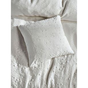 Linen House Abigail Cushion White 45 x 45 cm