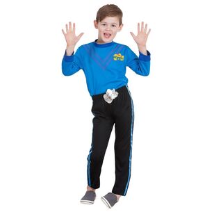 The Wiggles Blue Wiggle Deluxe Boys Costume Blue 3 - 5 Years