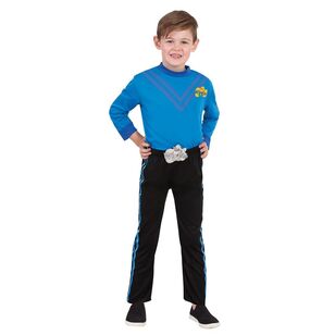 The Wiggles Blue Wiggle Deluxe Boys Costume Blue 3 - 5 Years