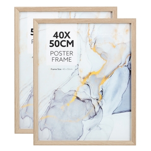 Cooper & Co 40 x 50 cm Poster Frames 2 Pack Oak 40 x 50 cm