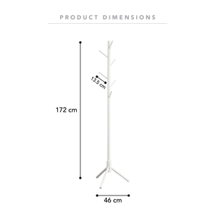 Cooper & Co Arthur Coat Rack White 172 cm