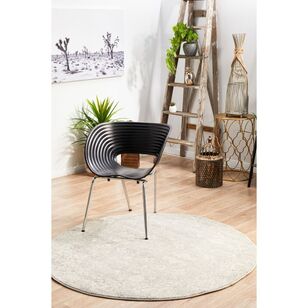 Rug Culture Evoke 252 Round Rug Silver