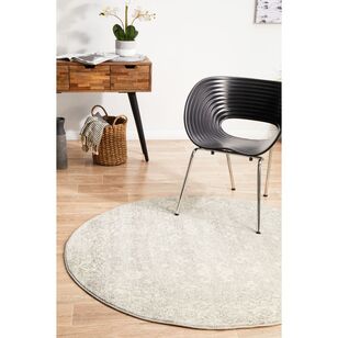 Rug Culture Evoke 252 Round Rug Silver