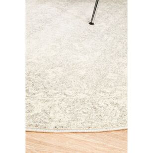 Rug Culture Evoke 252 Round Rug Silver