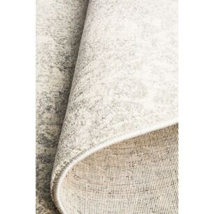 Rug Culture Evoke 252 Round Rug Silver