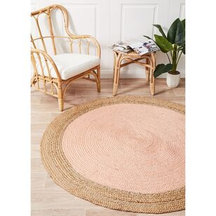 Rug Culture Atrium Polo 2 Round Rug Pink