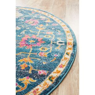 Rug Culture Babylon 209 Round Rug Navy