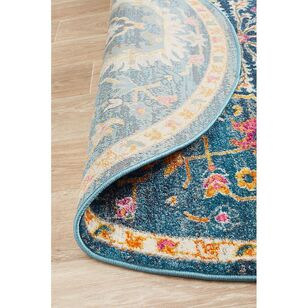 Rug Culture Babylon 209 Round Rug Navy