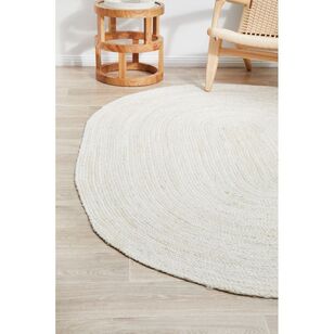 Rug Culture Bondi Oval Rug White