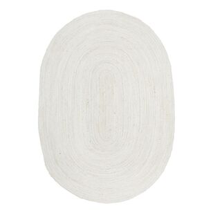 Rug Culture Bondi Oval Rug White