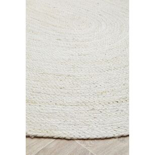 Rug Culture Bondi Oval Rug White