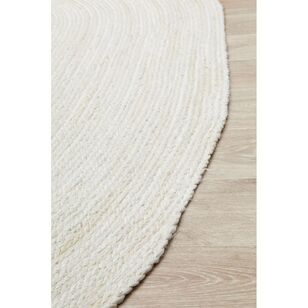 Rug Culture Bondi Oval Rug White