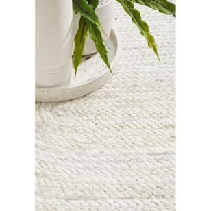 Rug Culture Bondi Oval Rug White