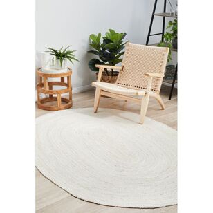 Rug Culture Bondi Oval Rug White