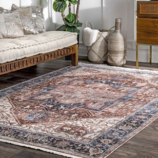 Rug Culture Heriz Rug Dark Brown