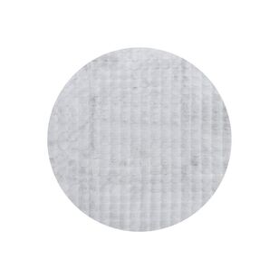 Rug Culture Bubble Machine Washable Round Rug Grey