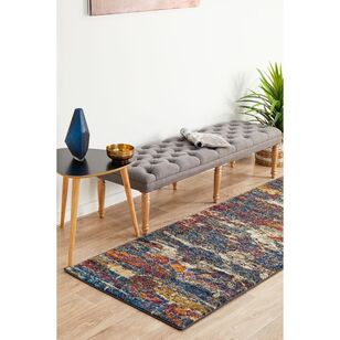 Rug Culture Dreamscape 851 Hall Runner Navy