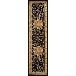 Rug Culture Istanbul 3 Hall Runner Black