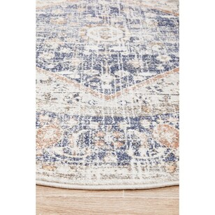 Rug Culture Mayfair Lorissa Round Rug Blue