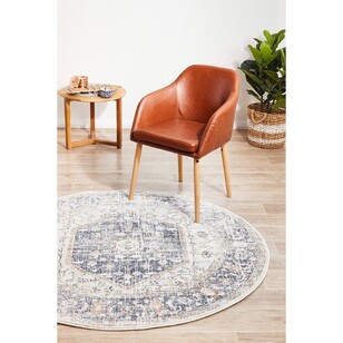 Rug Culture Mayfair Lorissa Round Rug Blue