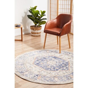 Rug Culture Mayfair Lorissa Round Rug Blue