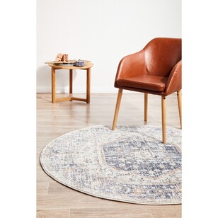 Rug Culture Mayfair Lorissa Round Rug Blue