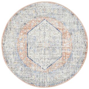 Rug Culture Mayfair Lorissa Round Rug Silver