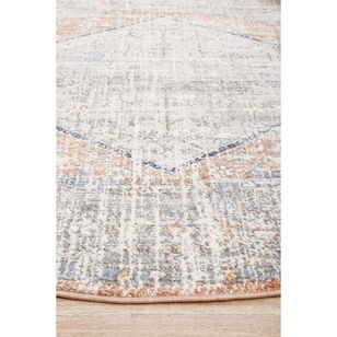 Rug Culture Mayfair Lorissa Round Rug Silver