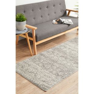 Rug Culture Mirage 358 Hall Runner Silver