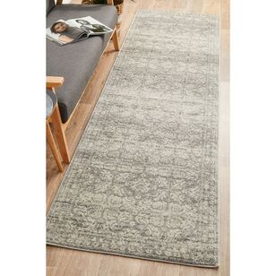 Rug Culture Mirage 358 Hall Runner Silver