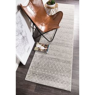 Rug Culture Oasis 453 Runner Silver