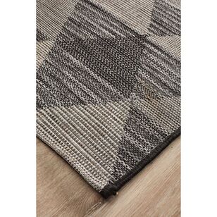 Rug Culture Terrace 5503 Indoor/Outdoor Runner Black 400 x 80 cm