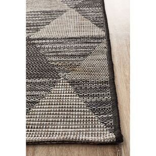 Rug Culture Terrace 5503 Indoor/Outdoor Runner Black 400 x 80 cm